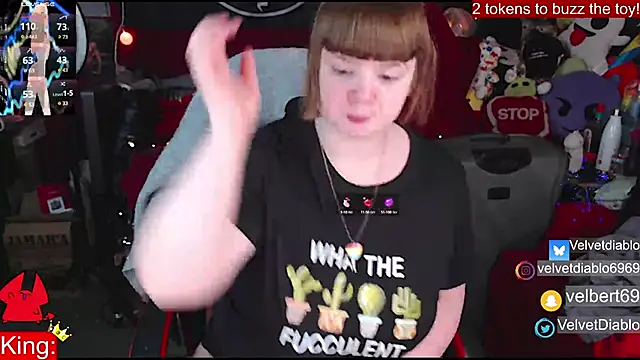 Snapshot of VelvetDiablo chatting on January 2025 12:13:02 AM VelvetDiablo online show from January 2025 12:13:02 AM