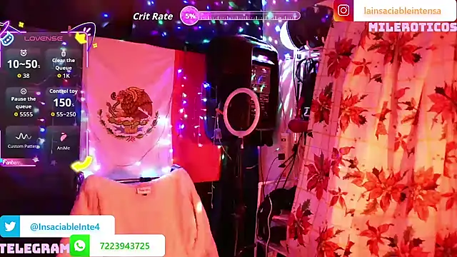 LaInsaciableIntensa online show from February 2026 01:20:02 AM