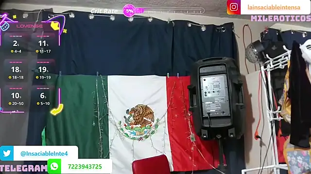 Snapshot of LaInsaciableIntensa chatting on April 2026 01:56:02 AM LaInsaciableIntensa online show from April 2026 01:56:02 AM