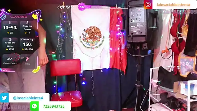 Snapshot of LaInsaciableIntensa chatting on May 2026 12:49:01 AM LaInsaciableIntensa online show from May 2026 12:49:01 AM