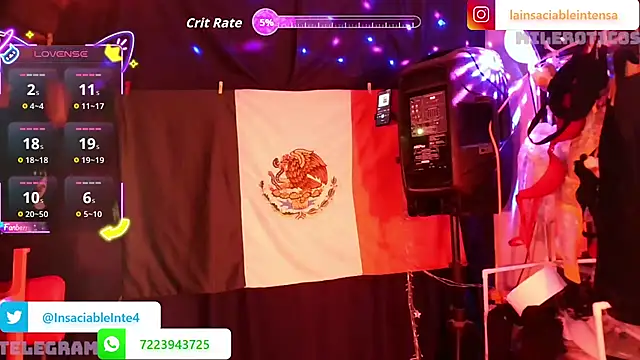 Snapshot of LaInsaciableIntensa chatting on May 2026 01:32:02 AM LaInsaciableIntensa online show from May 2026 01:32:02 AM