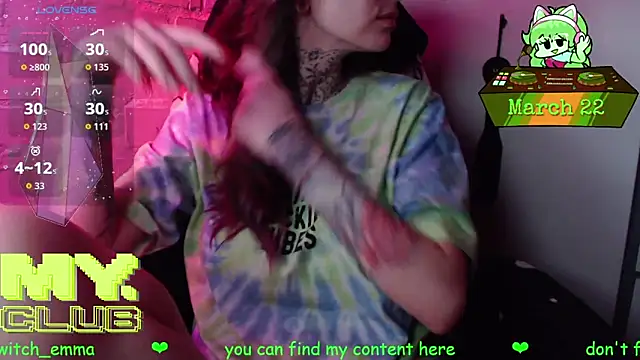 Witch Emma online show from March 2026 09:56:02 AM