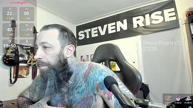Snapshot of StevenRiseNYC chatting on February 2026 01:05:02 PM StevenRiseNYC online show from February 2026 01:05:02 PM