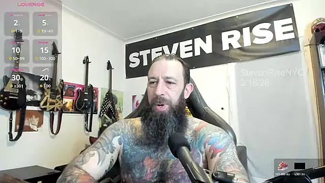 Snapshot of StevenRiseNYC chatting on February 2026 12:23:01 PM StevenRiseNYC online show from February 2026 12:23:01 PM